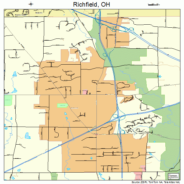 Richfield, OH street map