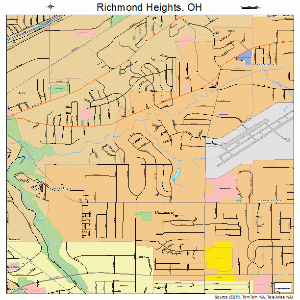 Richmond Heights, OH street map
