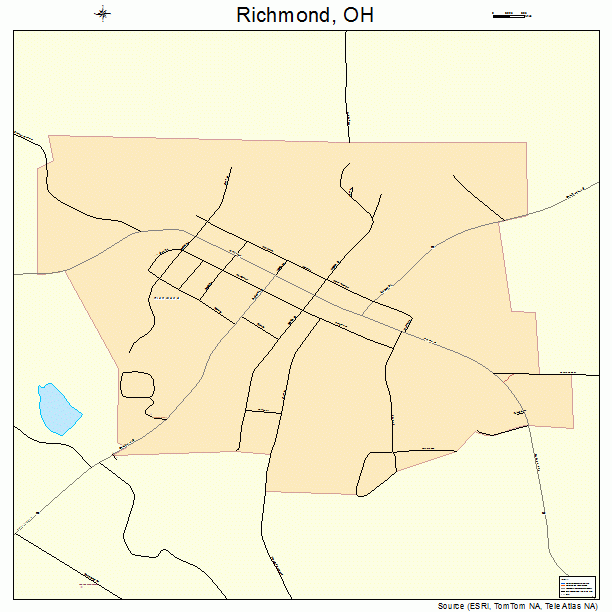 Richmond, OH street map