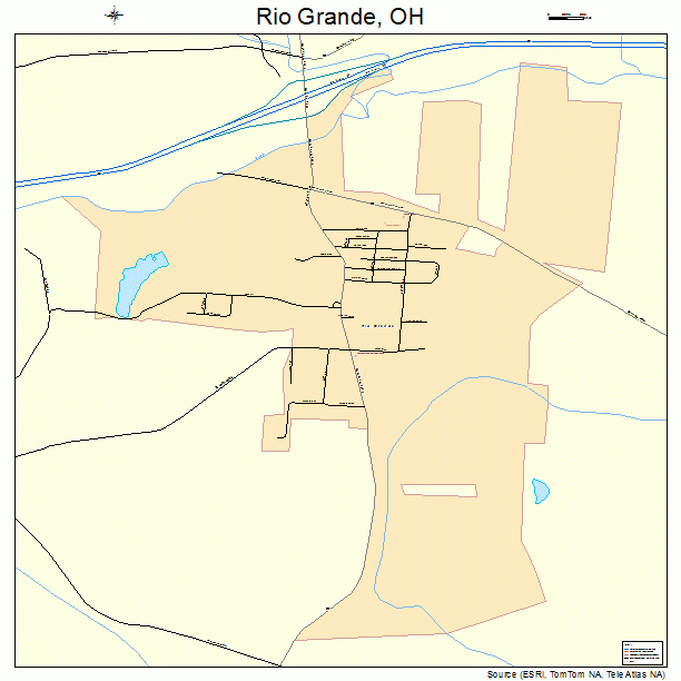 Rio Grande, OH street map