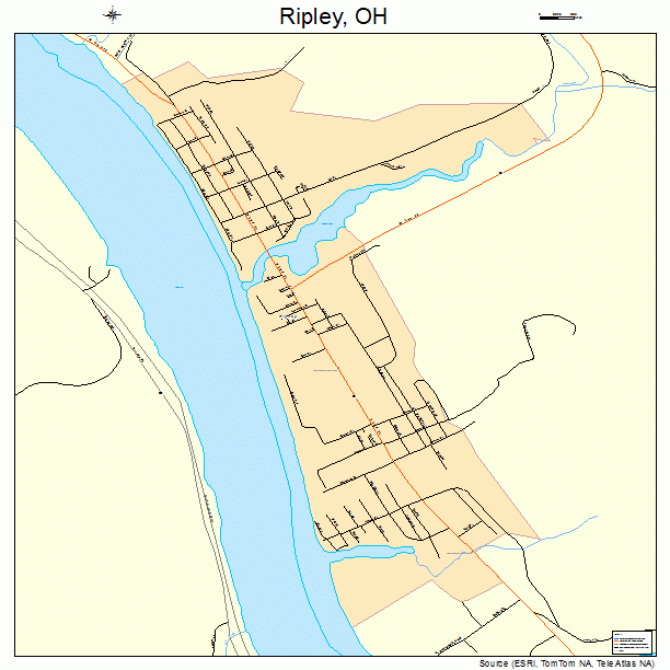 Ripley, OH street map