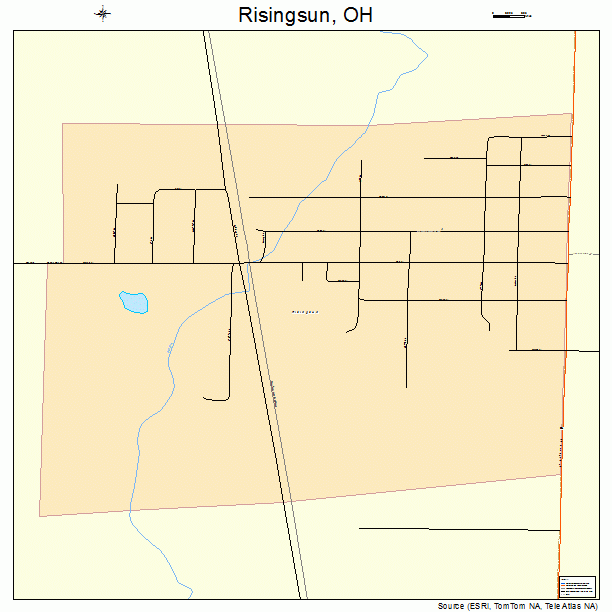 Risingsun, OH street map