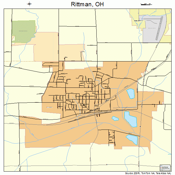 Rittman, OH street map