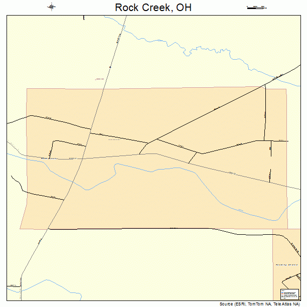 Rock Creek, OH street map