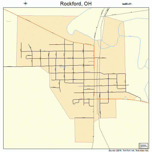 Rockford, OH street map