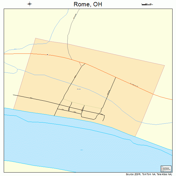 Rome, OH street map