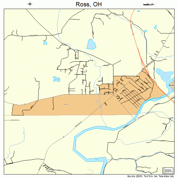 Ross, OH street map