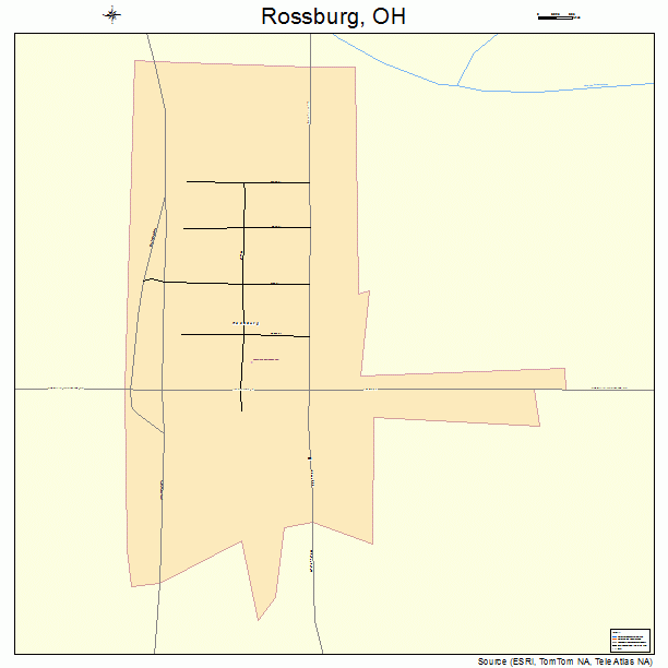 Rossburg, OH street map