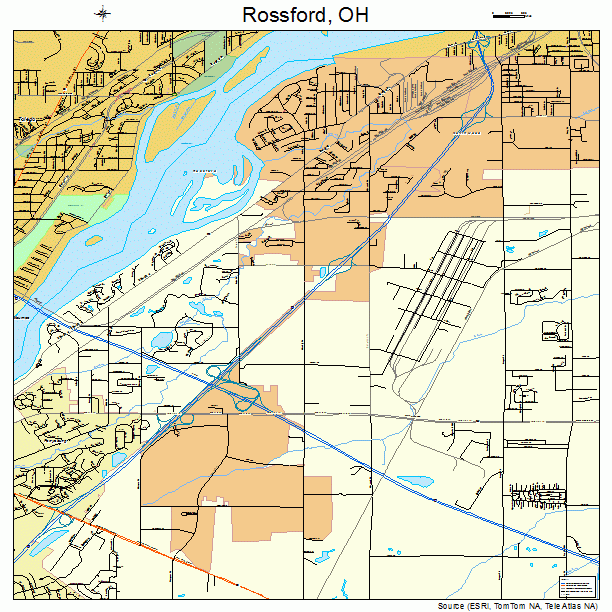 Rossford, OH street map