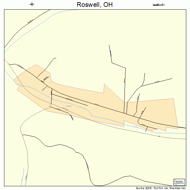 Roswell, OH street map