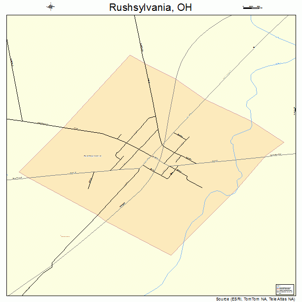 Rushsylvania, OH street map