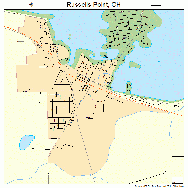 Russells Point, OH street map