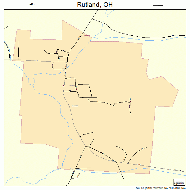 Rutland, OH street map
