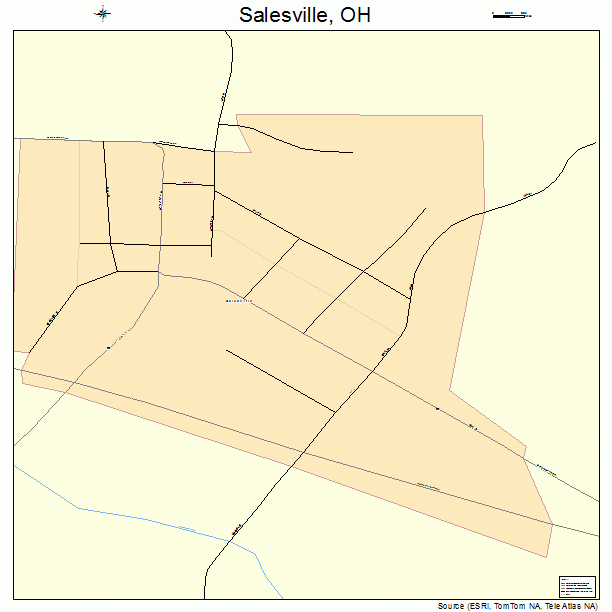 Salesville, OH street map
