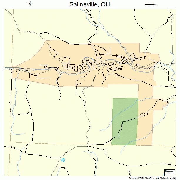 Salineville, OH street map