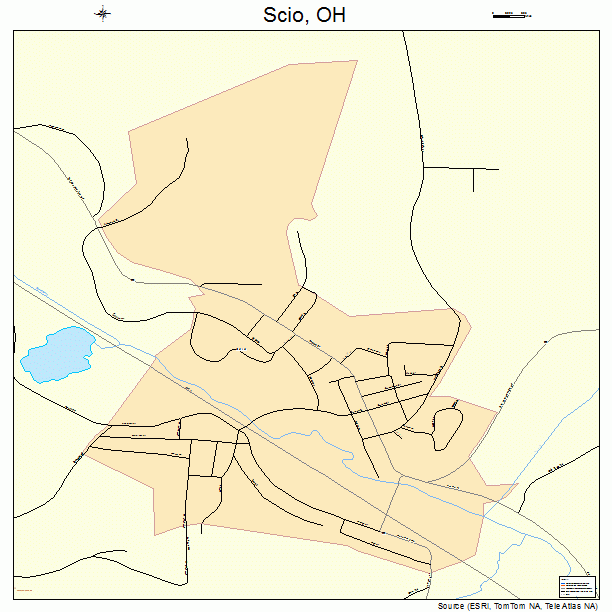 Scio, OH street map