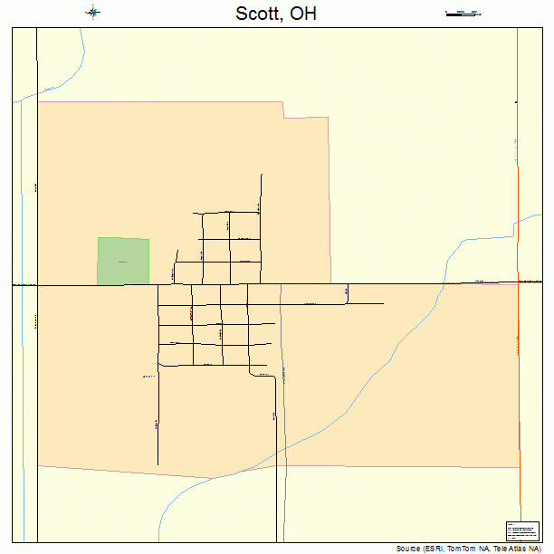 Scott, OH street map