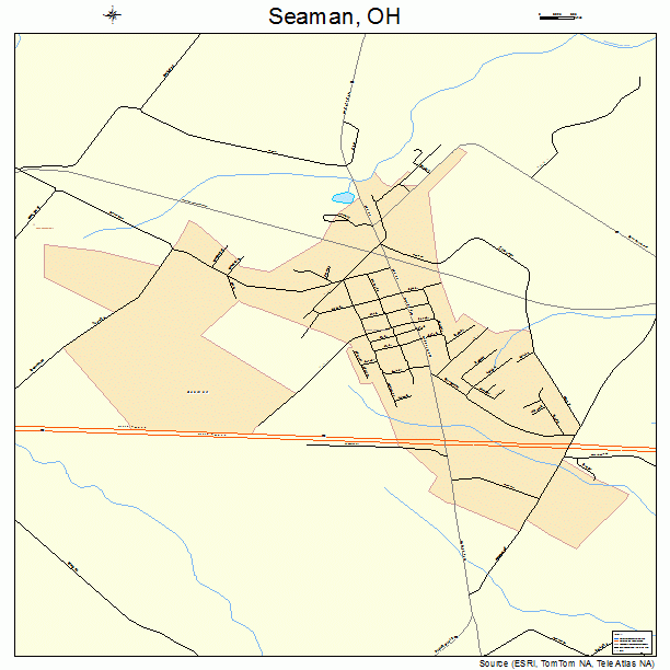 Seaman, OH street map