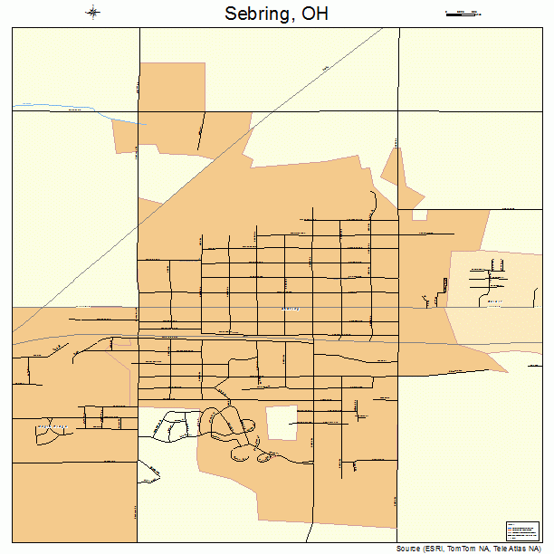 Sebring, OH street map