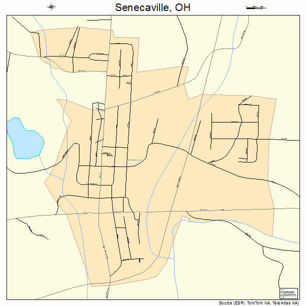 Senecaville, OH street map