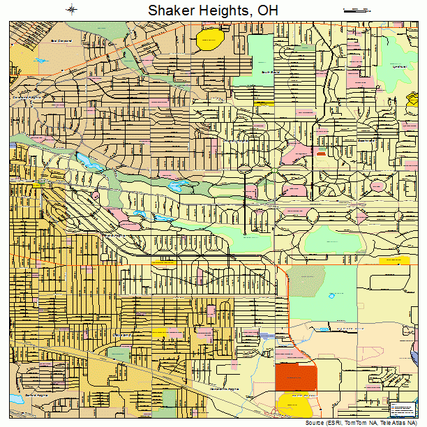 Shaker Heights, OH street map