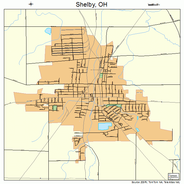 Shelby, OH street map