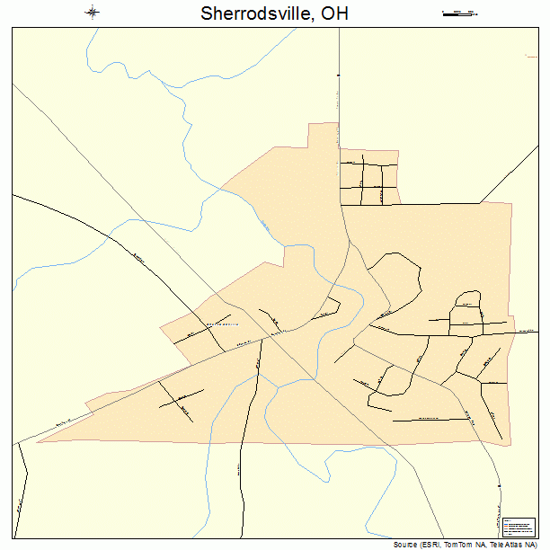 Sherrodsville, OH street map