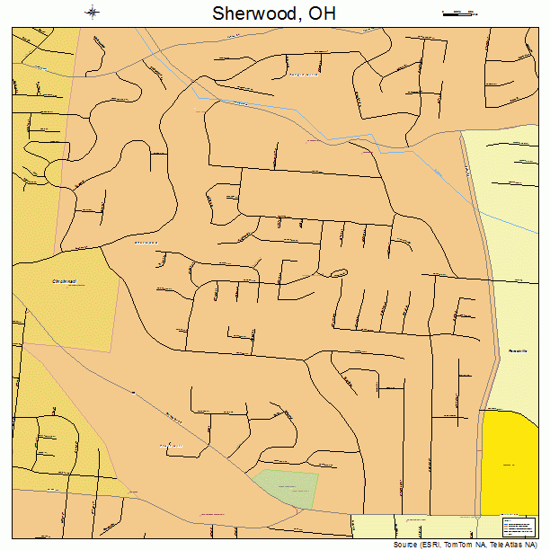 Sherwood, OH street map