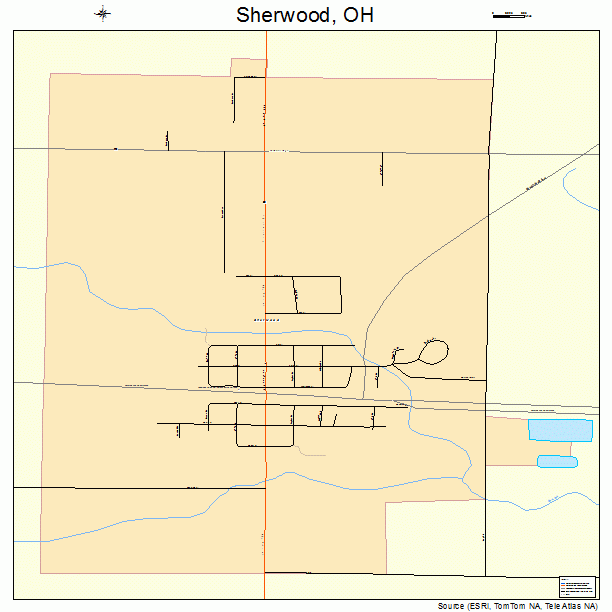 Sherwood, OH street map