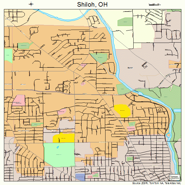 Shiloh, OH street map