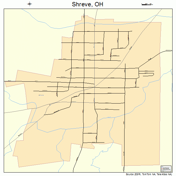 Shreve, OH street map