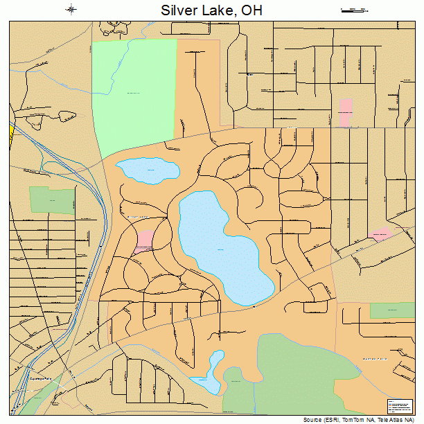 Silver Lake, OH street map