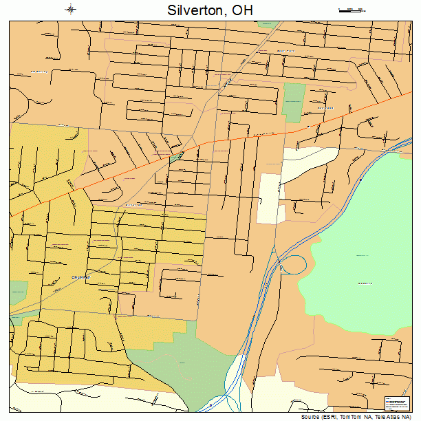 Silverton, OH street map