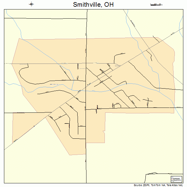 Smithville, OH street map