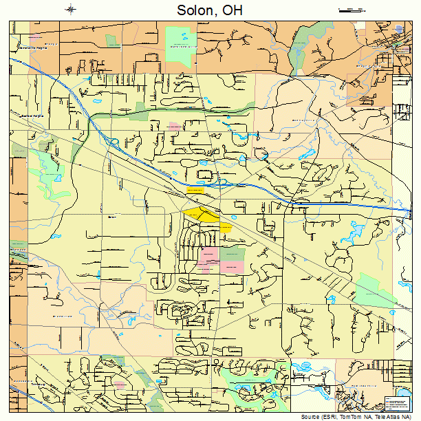 Solon, OH street map