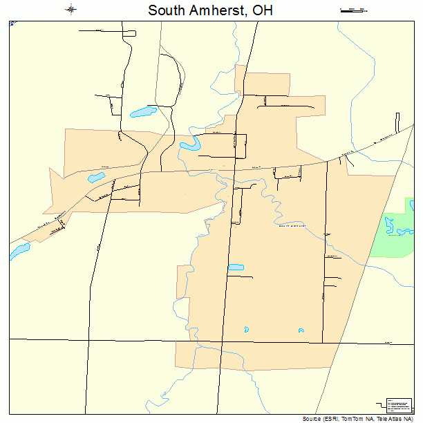 South Amherst, OH street map