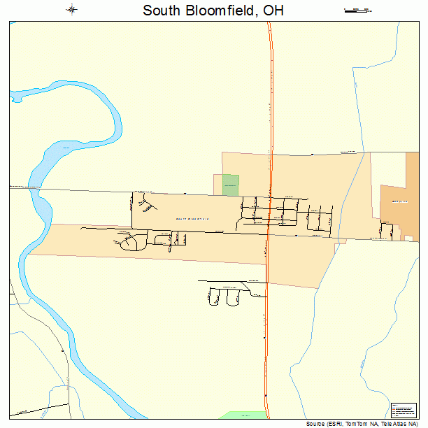 South Bloomfield, OH street map