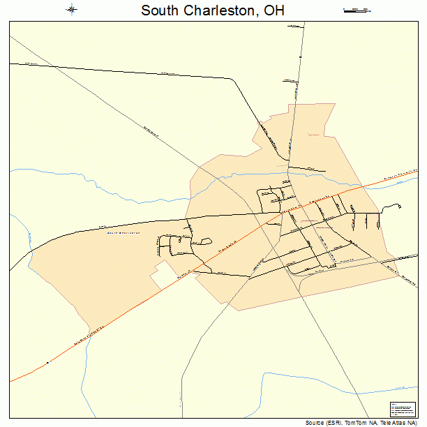 South Charleston, OH street map