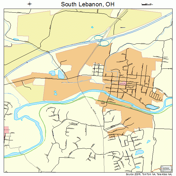 South Lebanon, OH street map