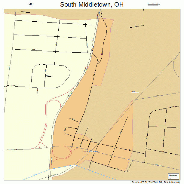 South Middletown, OH street map