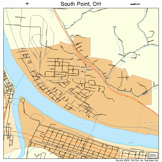 South Point, OH street map