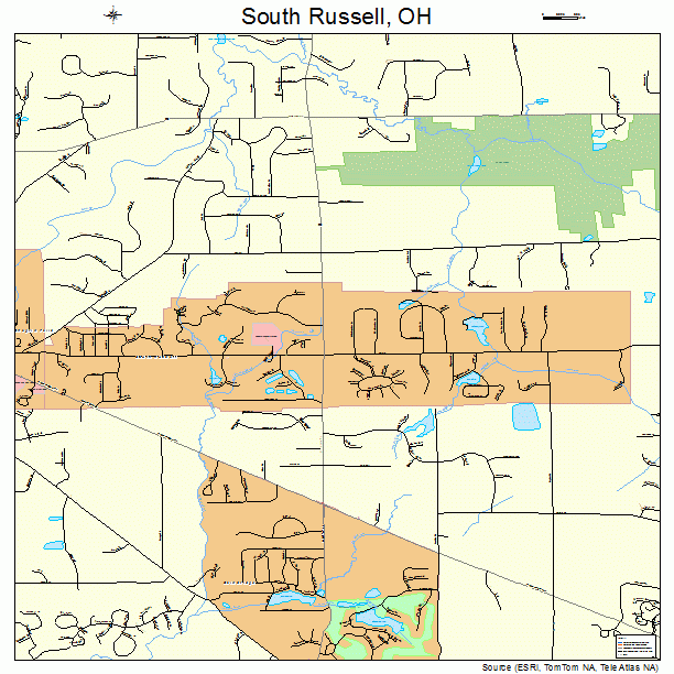 South Russell, OH street map