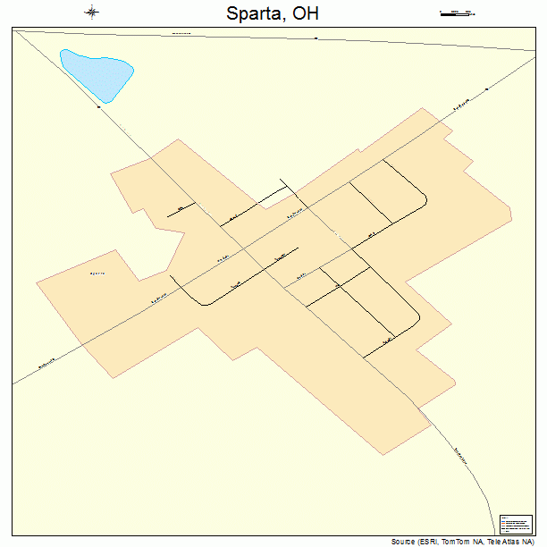 Sparta, OH street map
