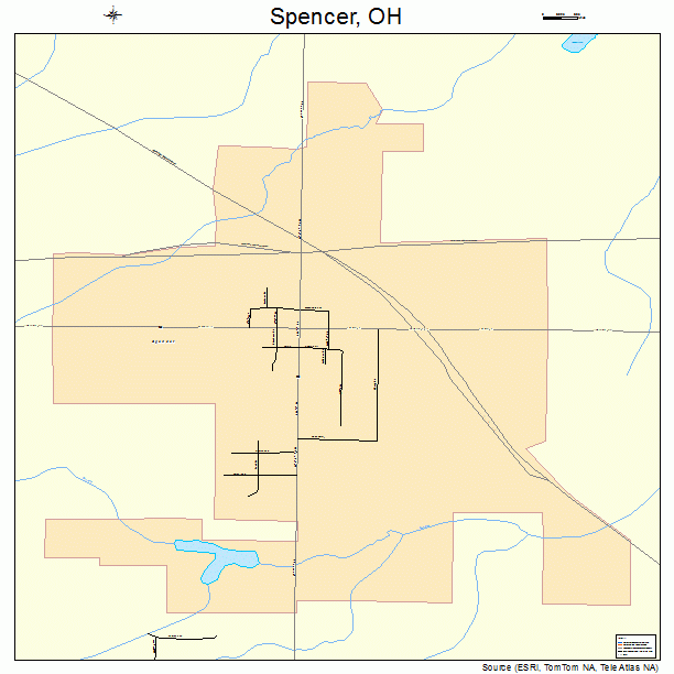 Spencer, OH street map