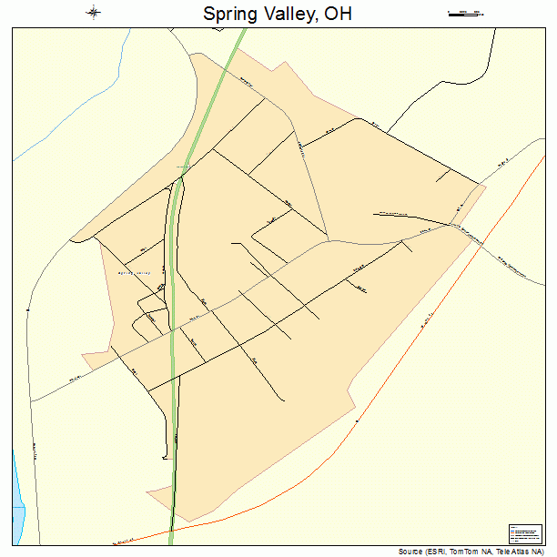 Spring Valley, OH street map