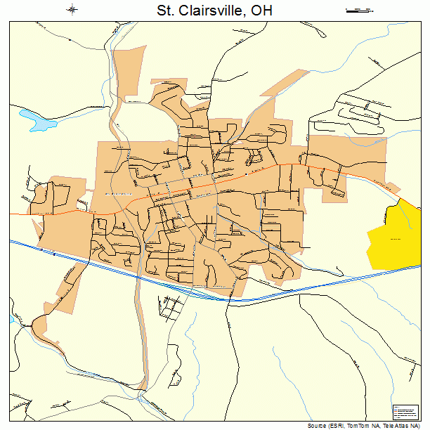 St Clairsville Ohio Map - Holly Laureen