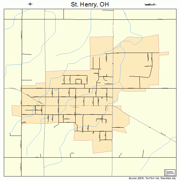 St. Henry, OH street map