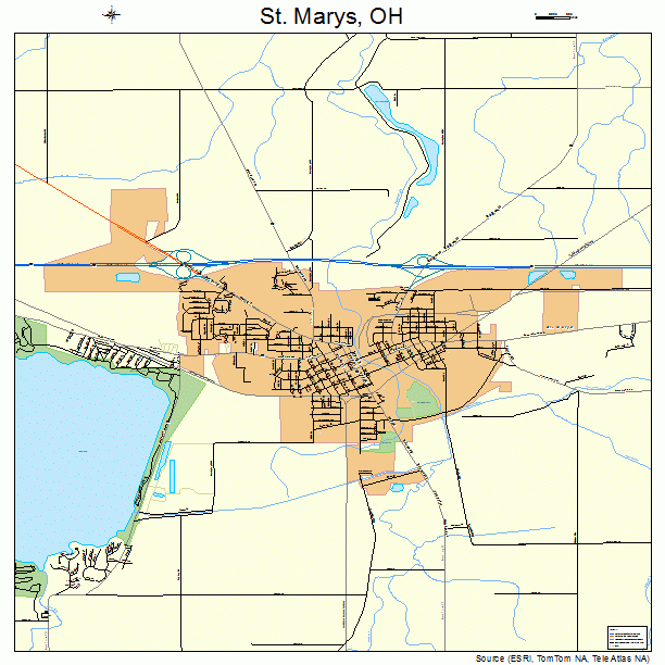 St. Marys, OH street map