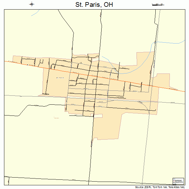 St. Paris, OH street map