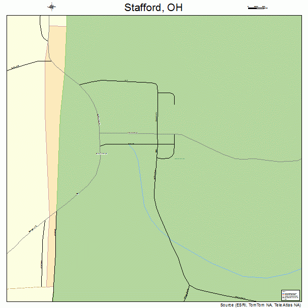 Stafford, OH street map